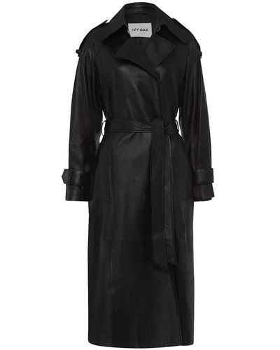 IVY & OAK Clásico abrigo lilith - Negro
