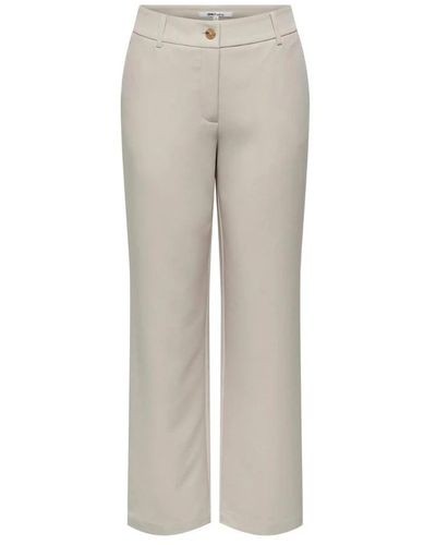 ONLY Straight Trousers - Grey