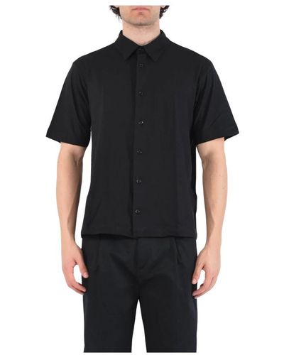 Paolo Pecora Short Sleeve Shirts - Black