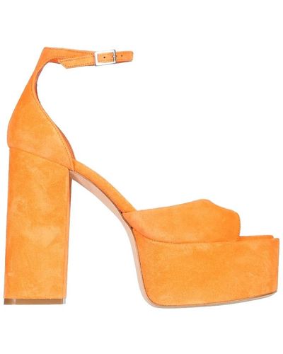Paris Texas High Heel Sandals - Orange
