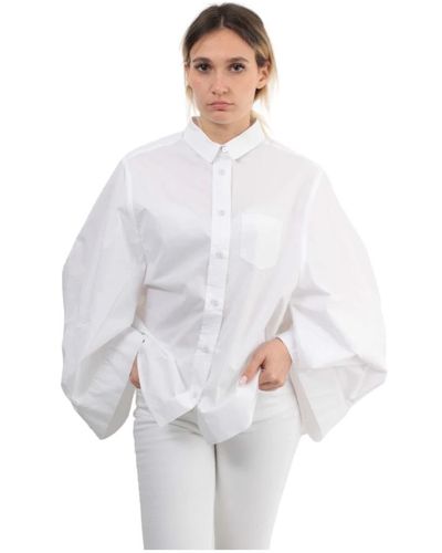 Roberto Collina Weißes hemd klassischer stil 100% baumwolle