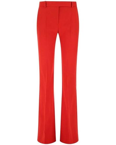 Alexander McQueen Wide Trousers - Red