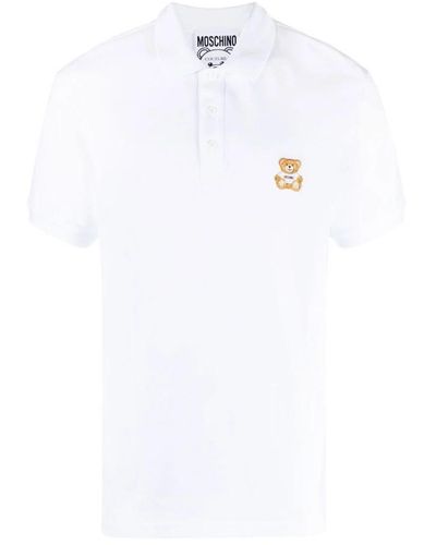 Moschino Polo Shirts - White
