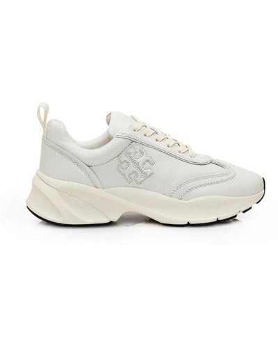 Tory Burch Sneakers platform in pelle bianca - Bianco