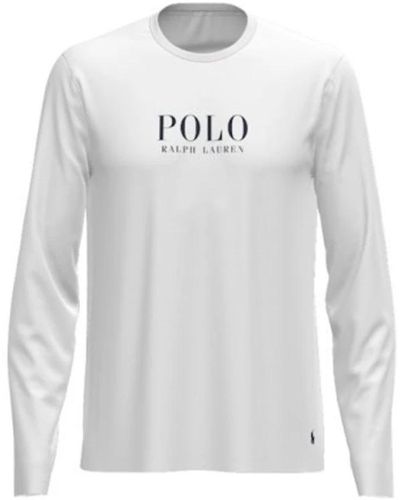 Ralph Lauren Bequemes logo-verziertes pyjama-t-shirt - Weiß