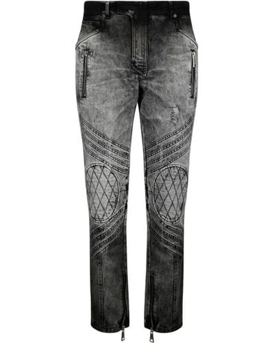 Balmain Slim-Fit Jeans - Gray