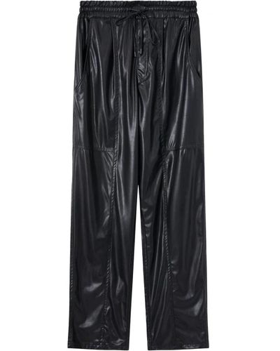 Isabel Marant Leather trousers - Negro