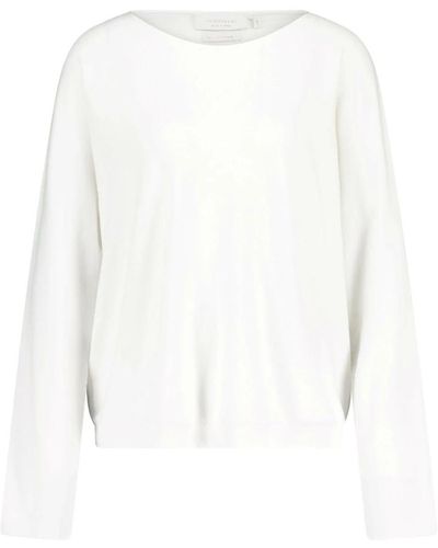 Rich & Royal Oversize-pullover aus feinstrick - Weiß
