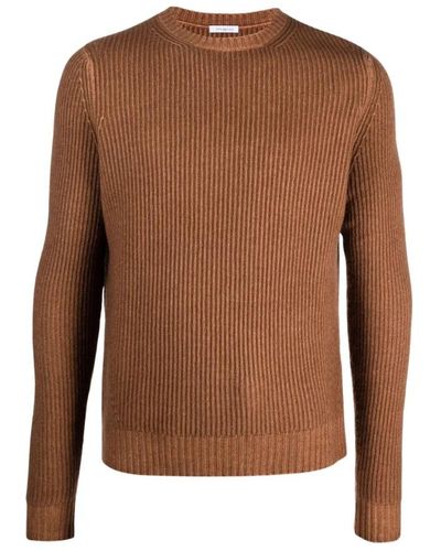 Malo Round-Neck Knitwear - Brown