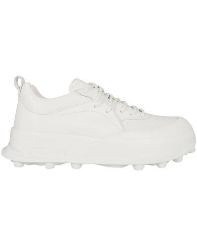 Jil Sander Sneakers in porcellana - Bianco