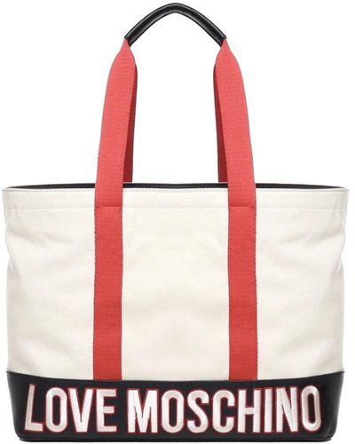Love Moschino Tote Bags - Red