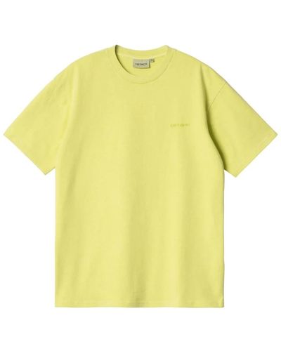 Carhartt Vintage t-shirt mit kurzen ärmeln - Gelb