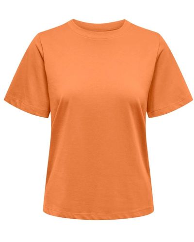 Jacqueline De Yong Pisa kurzarm t-shirt - Orange