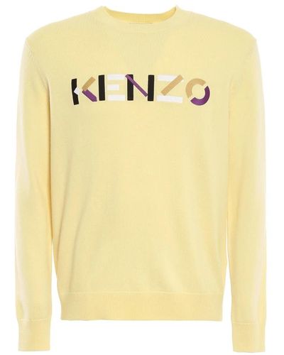 KENZO Knitwear > round-neck knitwear - Jaune