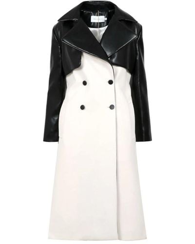 SIMONA CORSELLINI Coats > double-breasted coats - Noir
