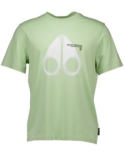 Moose Knuckles T-Shirts - Green