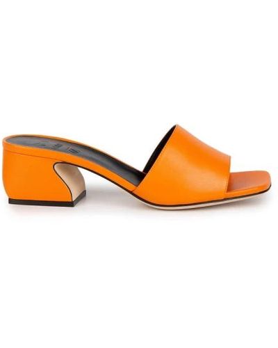 Sergio Rossi Eleva tu estilo con sandalias de tacón alto - Naranja