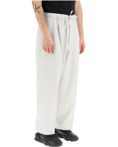 Y-3 Trousers > wide trousers - Blanc