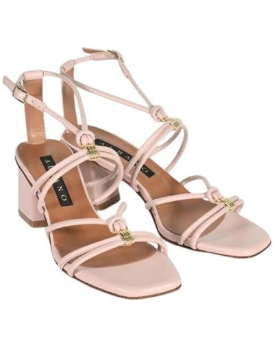 Albano Shoes > sandals > high heel sandals - Métallisé