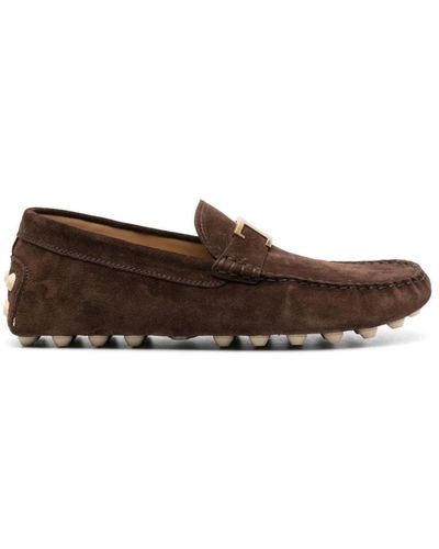 Tod's E Gommino T Loafers - Braun