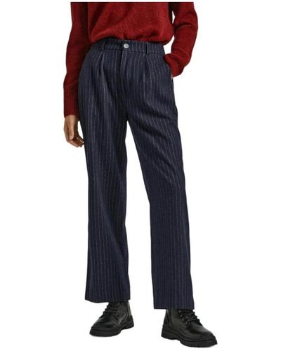 Pepe Jeans Straight Trousers - Blue