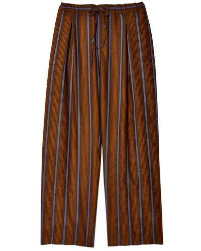 Wales Bonner Wide Trousers - Brown