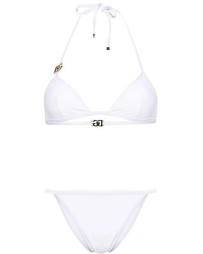 Dolce & Gabbana Triangle tanga bikinihose - Weiß