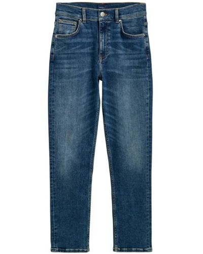 GANT Cropped Slim Jeans - Blau