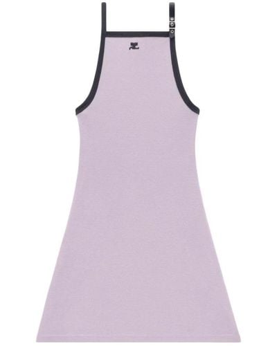 Courreges Short Dresses - Purple