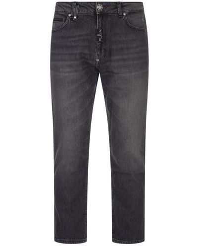 Philipp Plein Slim-Fit Jeans - Grey
