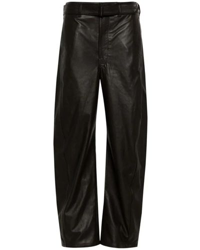 Lemaire Trousers > straight trousers - Noir