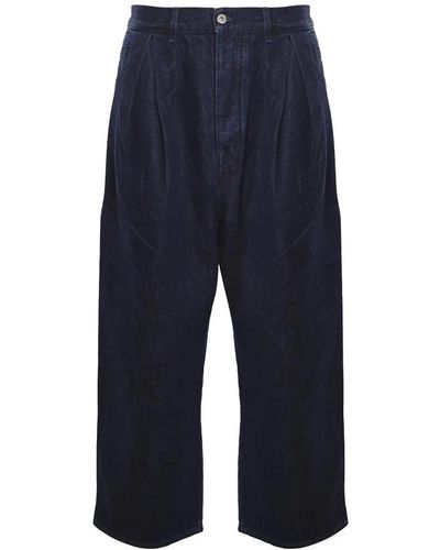 Loewe Cropped Trousers - Blue
