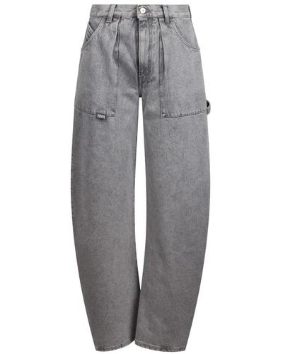 The Attico Wide-leg effie jeans - Grau