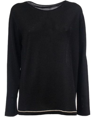 Le Tricot Perugia Round-Neck Knitwear - Black