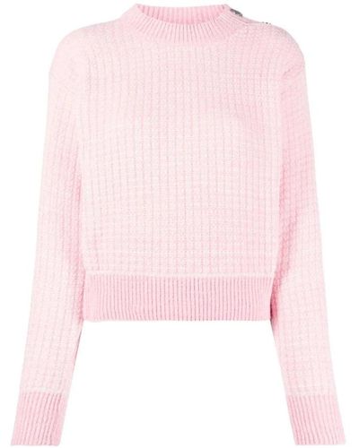 Moschino Round-Neck Knitwear - Pink