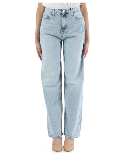 Calvin Klein High rise relaxed jeans - Blau