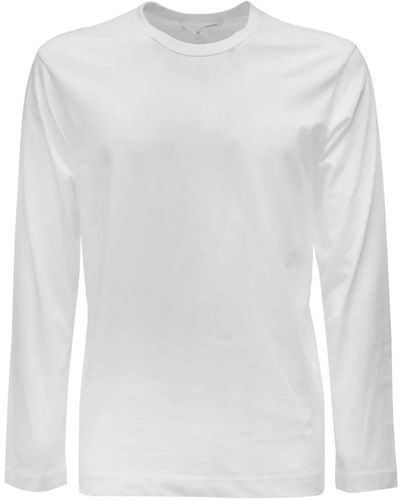 Comme des Garçons Magliette bianca a maniche lunghe con logo - Bianco