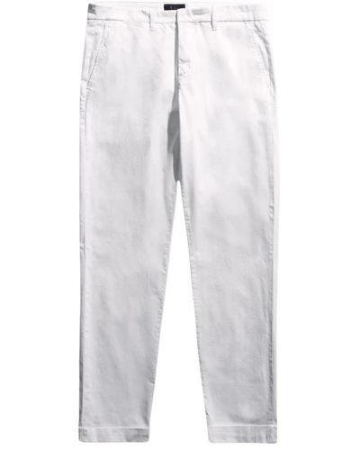 Fay Slim-Fit Trousers - White