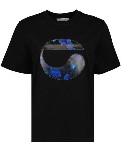Coperni T-shirt box holografica oversize - Nero