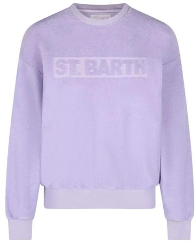 Saint Barth Knitwear > round-neck knitwear - Violet
