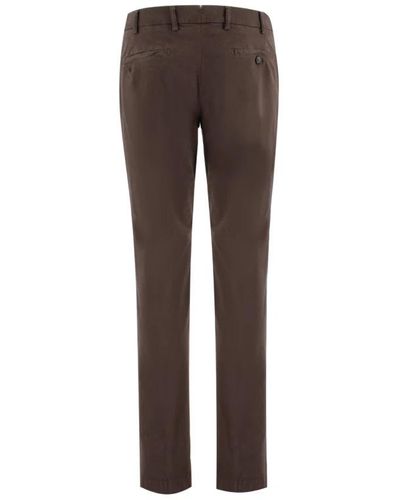Berwich Slim-Fit Trousers - Brown