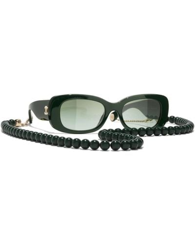 Chanel Ikonoische sonnenbrille - bester preis - Grün