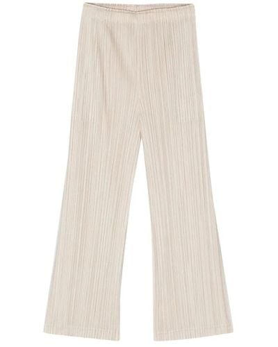 Issey Miyake Trousers > wide trousers - Neutre