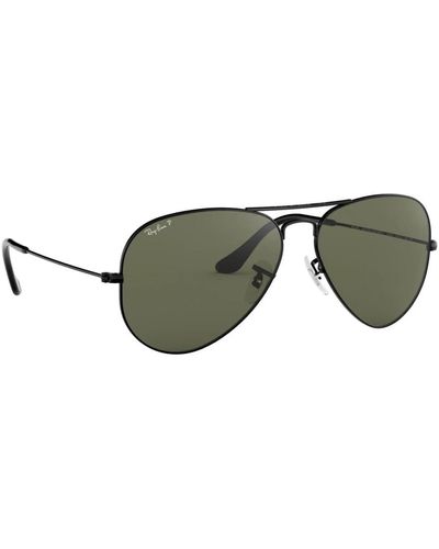 Ray-Ban Klassische aviator sonnenbrille metall kristall stil - Grün