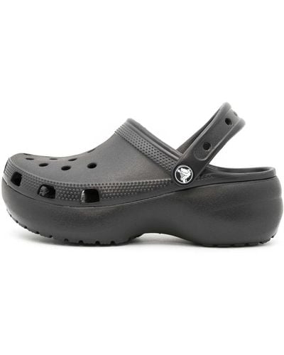 Crocs™ Clic platform clog w slippers - Grau