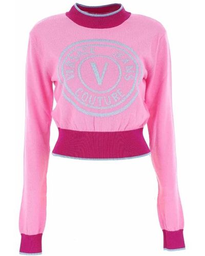 Versace Jeans Couture Jerseys rosas para mujeres
