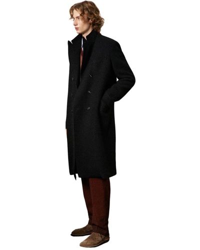 Massimo Alba Coats > double-breasted coats - Noir