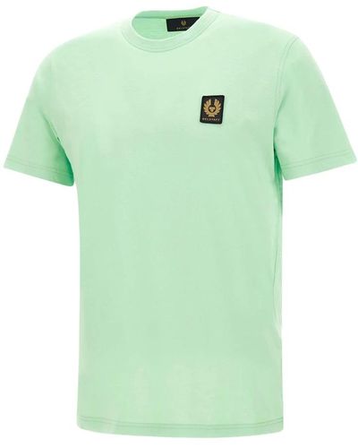 Belstaff Grünes baumwoll t-shirt rundhals