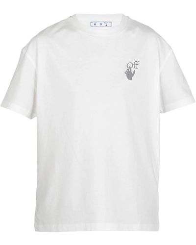 Off-White c/o Virgil Abloh Kontrast logo t-shirt weiß off