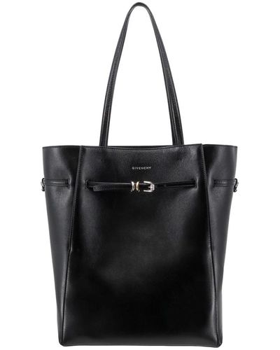 Givenchy Schwarze schultertasche mit logo-schnalle